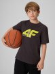 mini: Chłopięcy t-shirt z nadrukiem 4F 4FJRSS26TTSHM4280 - szary (1)