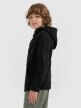 mini: Chłopięcy polar z kapturem 4F 4FJWAW25TFLEM350 - czarny (3)