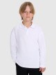 mini: Chłopięcy longsleeve polo 4F 4FJWAW25TLONM483 - biały  (1)