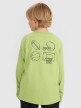 mini: Chłopięcy longsleeve z nadrukiem 4F 4FJWAW25TLONM484 - zielony (5)