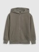 Chłopięca bluza rozpinana z kapturem 4F 4FJWAW25TSWSM2135 - khaki