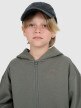 Chłopięca bluza rozpinana z kapturem 4F 4FJWAW25TSWSM2135 - khaki