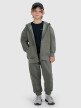 Chłopięca bluza rozpinana z kapturem 4F 4FJWAW25TSWSM2135 - khaki