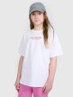 mini: Dziewczęcy t-shirt z nadrukiem oversize 4F 4FJWAW25TTSHF2387 - biały (1)