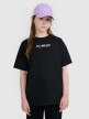 mini: Dziewczęcy t-shirt z nadrukiem oversize 4F 4FJWAW25TTSHF2387 - czarny (1)