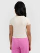 mini: Dziewczęcy crop top 4F 4FJWAW25TTSHF2393 - biały (6)
