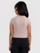 Dziewczęcy crop top 4F 4FJWAW25TTSHF2393 - beżowy
