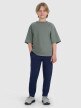 Chłopięcy t-shirt oversize 4F 4FJWAW25TTSHM2411 - khaki