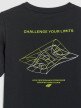 Chłopięcy t-shirt z nadrukiem 4F 4FJWAW25TTSHM2415 - czarny