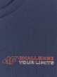 Chłopięcy t-shirt z nadrukiem 4F 4FJWAW25TTSHM2415 - granatowy