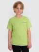 4F JUNIOR Chłopięcy tshirt z nadrukiem 4F 4FJWAW25TTSHM2415  zielony Zielony