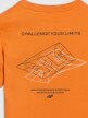 mini: Chłopięcy t-shirt z nadrukiem 4F 4FJWAW25TTSHM2415 - pomarańczowy (7)
