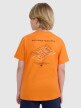 mini: Chłopięcy t-shirt z nadrukiem 4F 4FJWAW25TTSHM2415 - pomarańczowy (5)