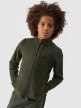 Chłopięcy polar rozpinany bez kaptura 4F 4FJWMM00TFLEM245 - khaki