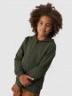 Chłopięca bluza dresowa rozpinana z kapturem 4F 4FJWMM00TSWSM1295 - khaki