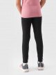 Dziewczęce legginsy dzianinowe 4F 4FJWMM00TTIGF178 - czarne