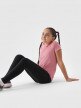 Dziewczęce legginsy dzianinowe 4F 4FJWMM00TTIGF178 - czarne