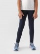 Dziewczęce legginsy dzianinowe 4F 4FJWMM00TTIGF178 - granatowe