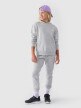 4F JUNIOR Dziewczęce spodnie dresowe joggery 4F 4FJWMM00TTROF082927M  szare Szary
