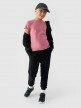 Dziewczęcy t-shirt basic 4F 4FJWMM00TTSHF1658 - różowy