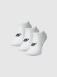 4F JUNIOR Dziewczęce skarpetki (3pack) 4F 4FJWMM00USOCF496  białe Biały