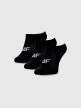 Dziewczęce skarpetki (3-pack) 4F 4FJWMM00USOCF496 - czarne