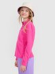 mini: Dziewczęcy polar rozpinany 4F 4FJWSS25TFLEF386 - różowy (3)
