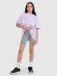 Dziewczęce legginsy kolarki 4F 4FJWSS25TSTIF010 - szare