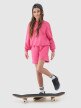 Dziewczęca bluza dresowa bez kaptura nierozpinana 4F 4FJWSS25TSWSF1479 - różowa