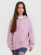 4F JUNIOR Dziewczęca bluza dresowa rozpinana z kapturem 4F 4FJWSS25TSWSF1482  różowa Różowy