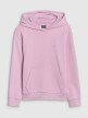 mini: Dziewczęca bluza dresowa nierozpinana z kapturem 4F 4FJWSS25TSWSF1707 - różowa (5)