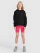 mini: Dziewczęca bluza dresowa nierozpinana z kapturem 4F 4FJWSS25TSWSF1707 - czarna (6)