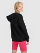 mini: Dziewczęca bluza dresowa nierozpinana z kapturem 4F 4FJWSS25TSWSF1707 - czarna (5)