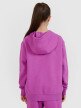 mini: Dziewczęca bluza dresowa nierozpinana z kapturem 4F 4FJWSS25TSWSF1707 - fioletowa (4)