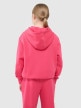 Dziewczęca bluza dresowa nierozpinana bez kaptura 4F 4FJWSS25TSWSF1854 - różowa