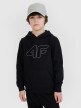 4F JUNIOR Chłopięca bluza dresowa nierozpinana bez kaptura 4F 4FJWSS25TSWSM1716  czarna Czarny