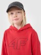 mini: Chłopięca bluza dresowa nierozpinana bez kaptura 4F 4FJWSS25TSWSM1716 - czerwona (3)