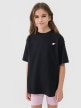 4F JUNIOR Dziewczęcy tshirt oversize 4F 4FJWSS25TTSHF1851  czarny Czarny