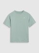 Dziewczęcy t-shirt oversize 4F 4FJWSS25TTSHF1851 - turkusowy