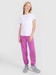 Dziewczęcy t-shirt z nadrukiem 4F 4FJWSS25TTSHF2176 - biały