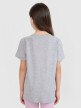 Dziewczęcy t-shirt basic 4F 4FJWSS25TTSHF2177 - szary
