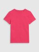 mini: Dziewczęcy t-shirt basic 4F 4FJWSS25TTSHF2177 - różowy (5)