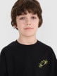 Chłopięcy t-shirt z nadrukiem 4F 4FJWSS25TTSHM1914 - czarny