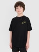 Chłopięcy t-shirt z nadrukiem 4F 4FJWSS25TTSHM1914 - czarny