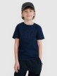 4F JUNIOR Chłopięcy tshirt z nadrukiem 4F 4FJWSS25TTSHM2179  granatowy Granatowy
