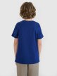 Chłopięcy t-shirt z nadrukiem 4F 4FJWSS25TTSHM2179 - niebieski
