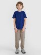 Chłopięcy t-shirt z nadrukiem 4F 4FJWSS25TTSHM2179 - niebieski