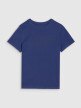 Chłopięcy t-shirt z nadrukiem 4F 4FJWSS25TTSHM2179 - niebieski