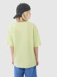 Chłopięcy t-shirt oversize 4F 4FJWSS25TTSHM2184 - zielony