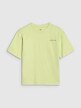 Chłopięcy t-shirt oversize 4F 4FJWSS25TTSHM2184 - zielony